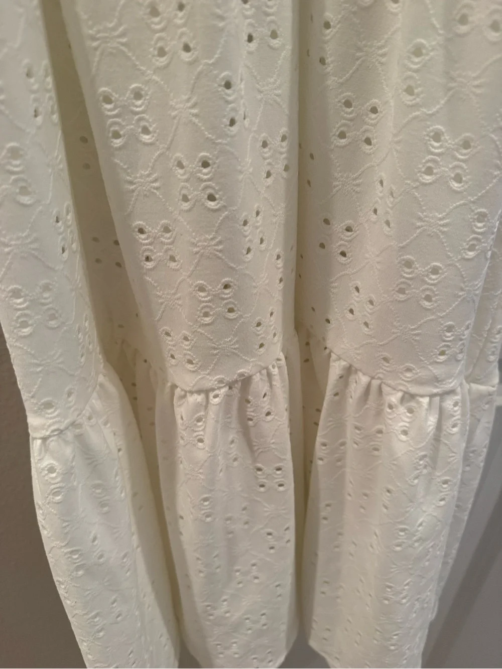 NWT 1.State beach Women's Eyelet cover up dress - New Ivory White - Picture 6 of 10